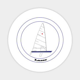 Laser Sailboat Magnet